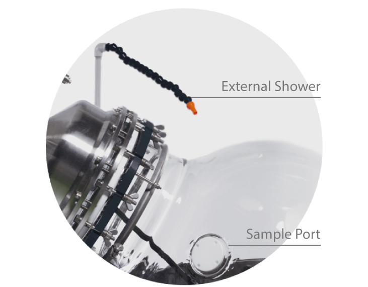 AGI_Glassplant_Rotary_Evaporator_External_Shower_and_Sample_Port Rotary Evaporator External Shower and Sample Port